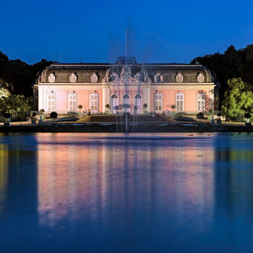 Lange Lightpainting Nacht am Schloss Benrath in Düsseldorf mit Mike Großhanten