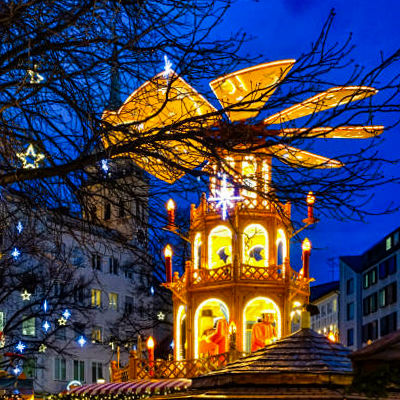 Funkelnde Weihnachtsmarkt Atmosphäre einfangen mit Sony